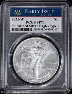 2021-W $1 バーニッシュ T-2 アメリカンシルバーイーグル PCGS SP 70 | 初期発行 UNC BU｜WORLD RESOURCE【QUEEN店】 41,470円