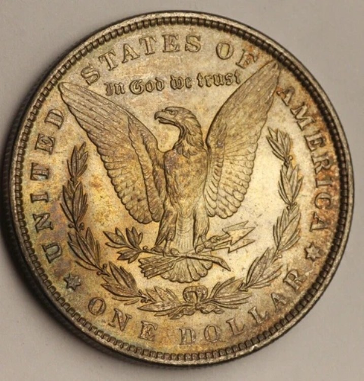 1886年 モルガン銀貨 UNC BU トーニング レインボーチョイス BU|WORLD RESOURCE【QUEEN店】