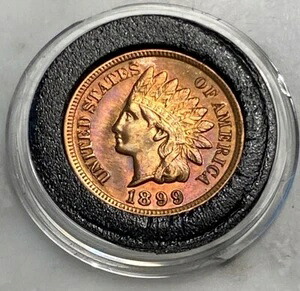 1899年インディアンヘッドセント-UNC-4つのフルダイヤモンド-リバティ-フェザーコーム発送｜WORLD RESOURCE【QUEEN店】 40,040円