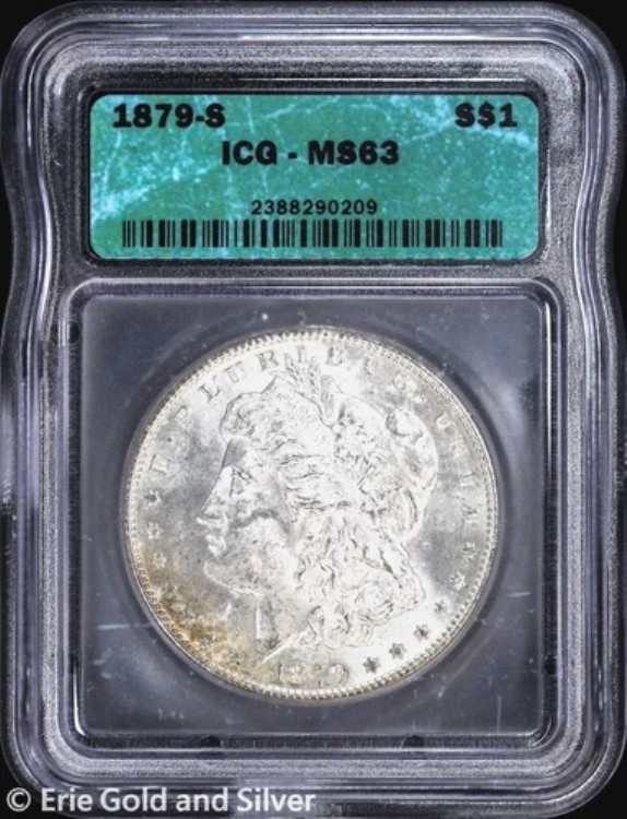 1879-S 1ドル モルガン銀貨 ICG MS 63 | 未流通 UNC｜WORLD RESOURCE【QUEEN店】 42,185円
