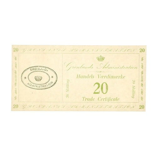 グリーンランド 20 スキリング 1942 P-M10 AU-Unc.|WORLD RESOURCE【QUEEN店】