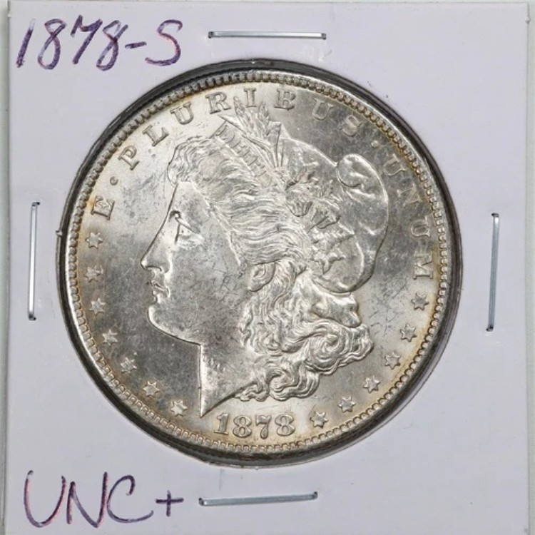 1878-S 1ドルモルガン銀貨 UNC+コンディション #4353|WORLD RESOURCE【QUEEN店】