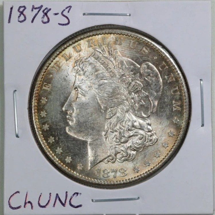 1878-S モルガン銀貨 1ドル（チョイス UNCコンディション #3262）｜WORLD RESOURCE【QUEEN店】