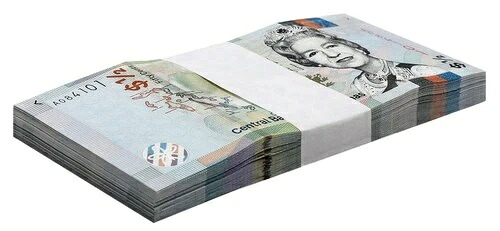 バハマ 1/2ドル、2019年、P-A77、UNC &times; 100枚バンドルパック｜WORLD RESOURCE【QUEEN店】