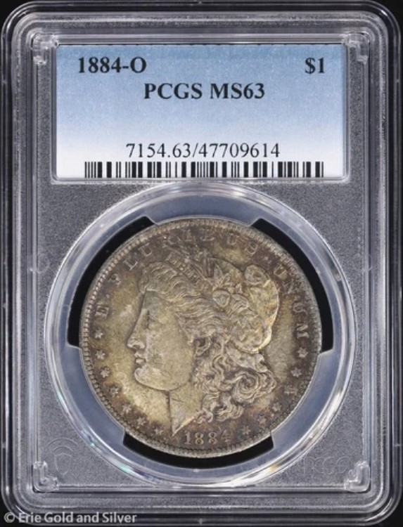 1884-O 1ドル モルガン銀貨 PCGS MS 63 | 未使用 UNC｜WORLD RESOURCE【QUEEN店】
