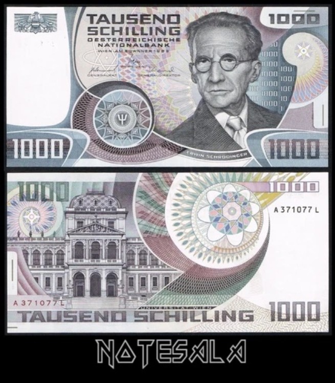 オーストリア 1000 1,000シリング 1983 ピック-152 UNC S/N A 371077L|WORLD RESOURCE【QUEEN店】
