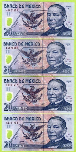 メキシコ 20 ペソ 2001/2002/2003/2005 P116 UNC - ポリマー｜WORLD RESOURCE【QUEEN店】