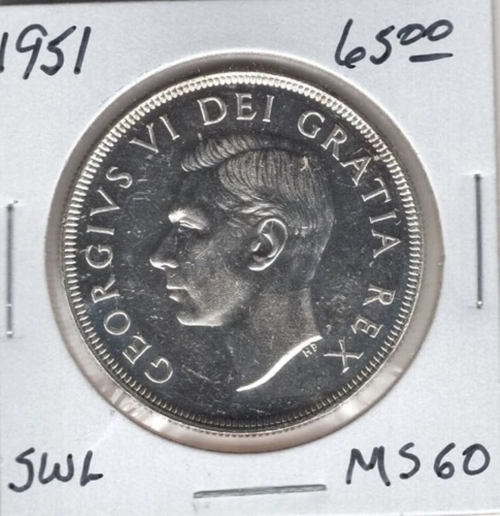 1951年カナダ1ドル銀貨 SWL - UNC｜WORLD RESOURCE【QUEEN店】