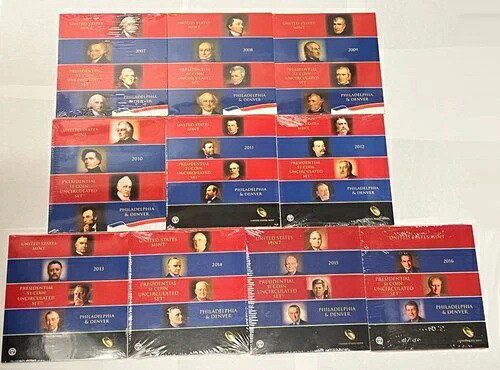 2007年 - 2016年 アメリカ造幣局 大統領記念 1ドル硬貨 UNC 10セット P&D｜WORLD RESOURCE【QUEEN店】