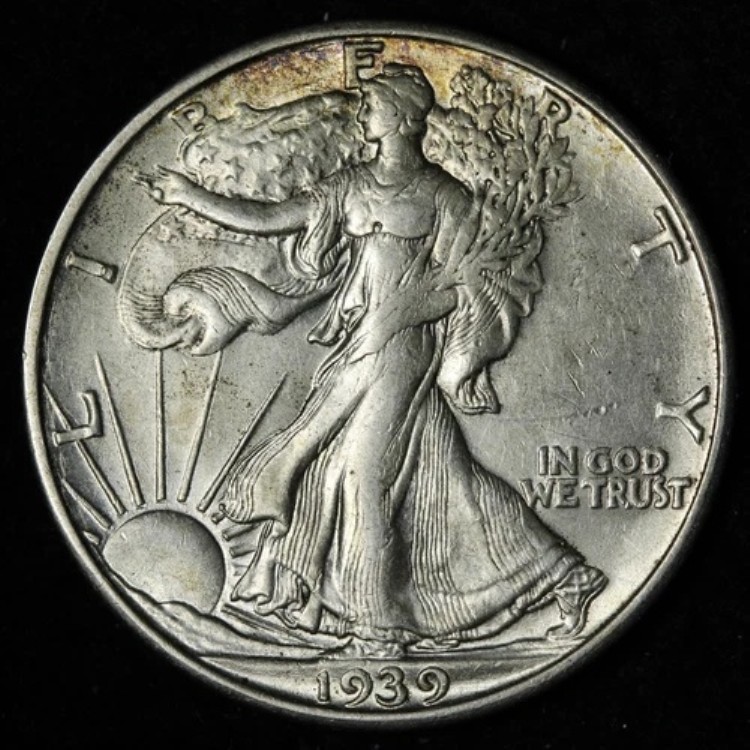 1939-S ウォーキング・リバティ・シルバー・ハーフドル UNC *未流通* MS E333 UAFL|WORLD RESOURCE【QUEEN店】