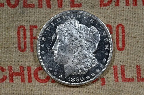 1880-S 1ドルモルガン・ダラー、未流通UNC MS DMPL、ディープミラープルーフ仕様！PQ+ 1｜WORLD RESOURCE【QUEEN店】