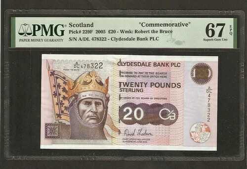 2005年スコットランド20ポンド記念硬貨 Unc#229f 発行 ~ PMG認定|WORLD RESOURCE【QUEEN店】