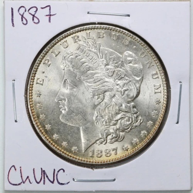 1887年 1ドル モルガン銀貨（UNCコンディション良好）#BH00976｜WORLD RESOURCE【QUEEN店】