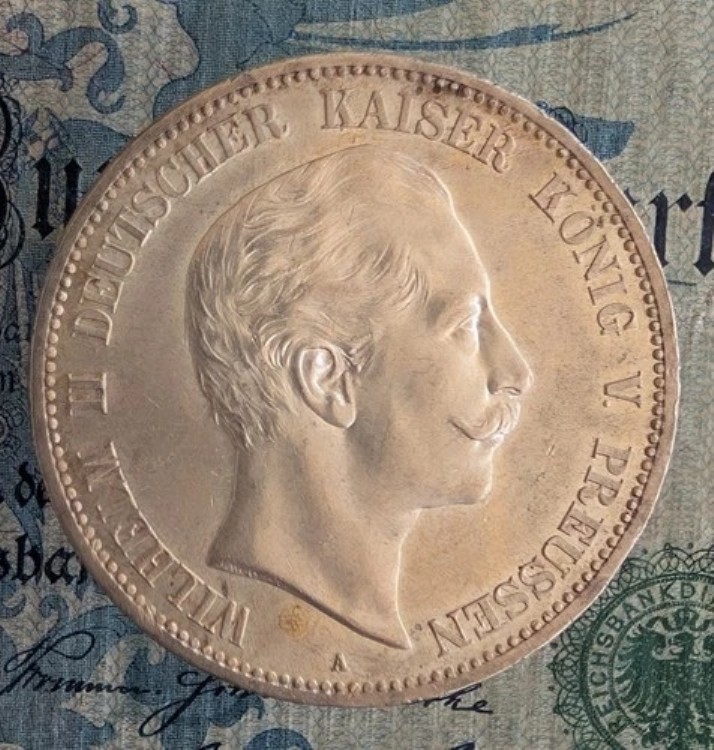 5マーク 1901 プロイセン UNC｜WORLD RESOURCE【QUEEN店】
