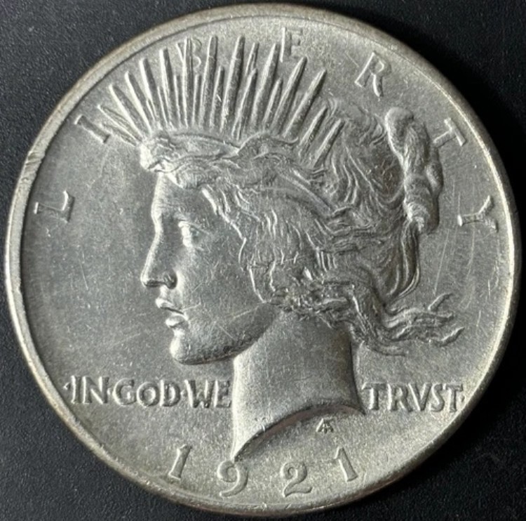 1921年 1ドル平和ドル - 未加工UNC - 写真をご覧ください｜WORLD RESOURCE【QUEEN店】