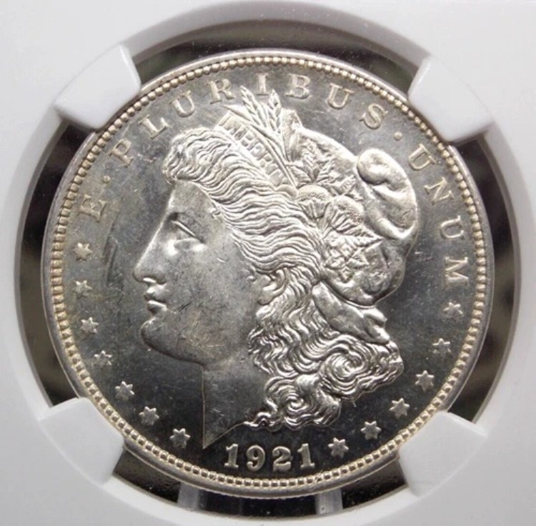 1921年 "P" モルガン シルバードル $1 NGC MS64 PL #001 *プルーフライク* BU Unc ECC&C, Inc｜WORLD RESOURCE【QUEEN店】
