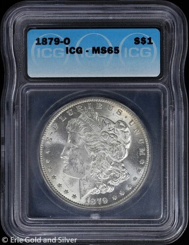 1879-O 1ドル モルガン銀貨 ICG MS 65 | 未使用 UNC BU｜WORLD RESOURCE【QUEEN店】