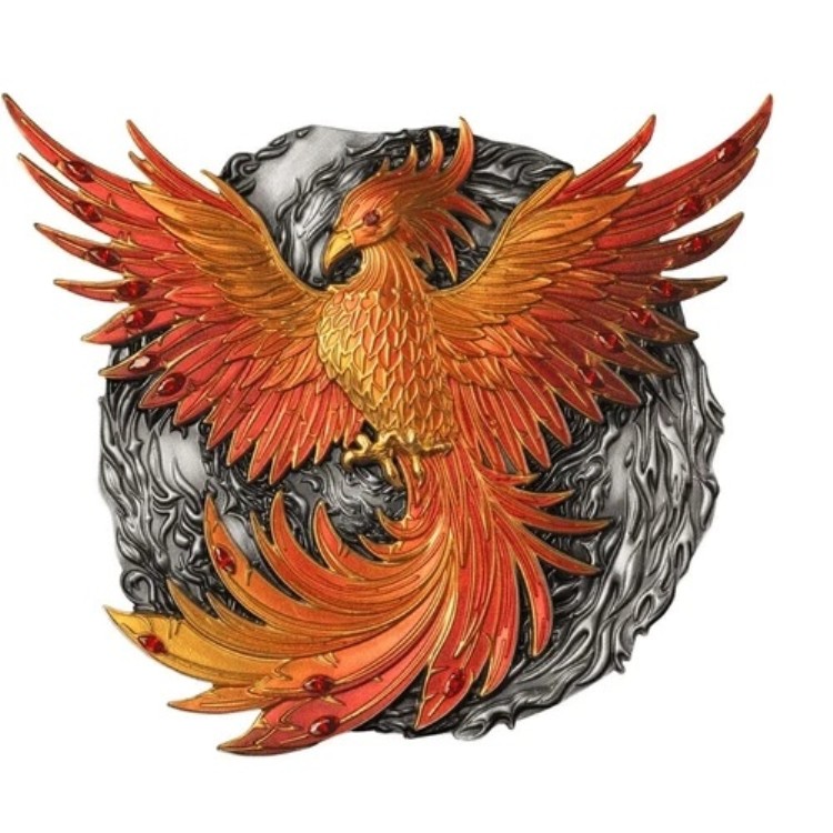 フェニックス アセンダント 500g シルバー コイン 50 バツ バヌアツ 2024｜WORLD RESOURCE【QUEEN店】
