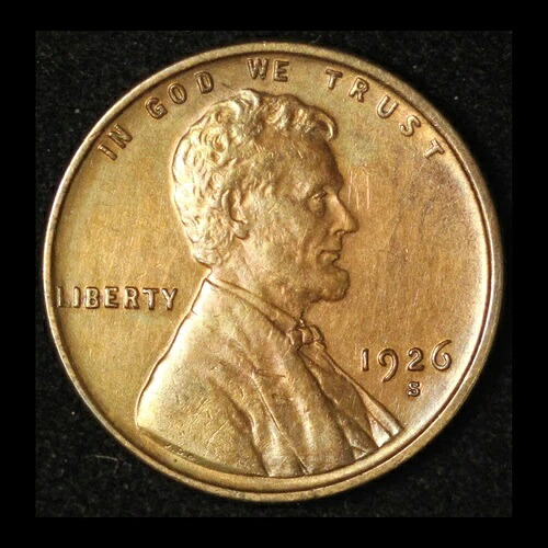 1926-S 1セント リンカーン ペニー UNC カラー付き - 米国送料無料｜WORLD RESOURCE【QUEEN店】