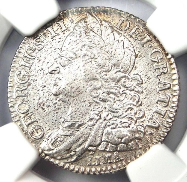 1745年 イギリス リマ ジョージ2世 6ペンス硬貨 6P - NGC 未流通詳細 (UNC MS)｜WORLD RESOURCE【QUEEN店】