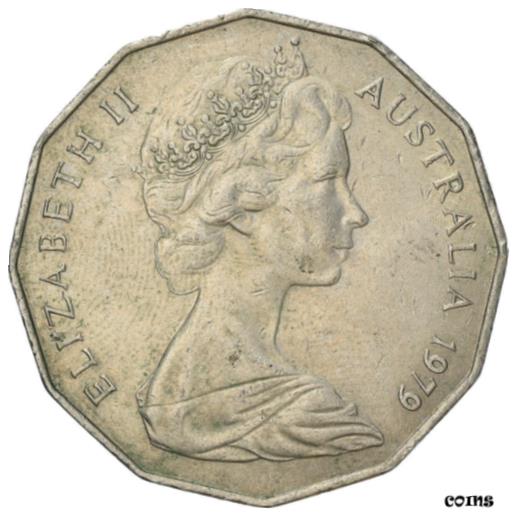 オーストラリア硬貨　エリザベスⅡ世1981年 50セントコイン12角形　 外国銭 海外コイン オーストラリア 50セント記念硬貨 1981年 エリザベス