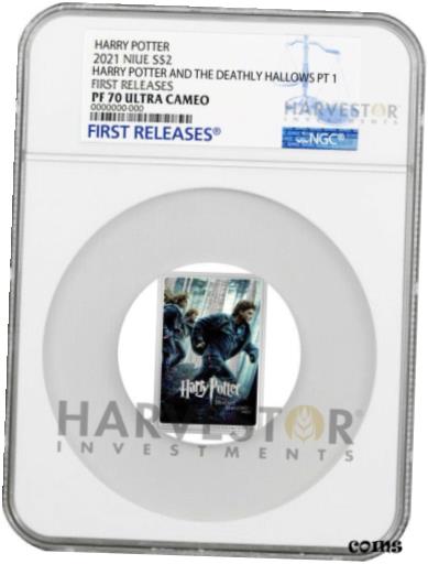 ハリー・ポッターと死の秘宝 パート 1 ポスターコイン - NGC PF70 初回リリースHARRY POTTER AND THE DEATHLY HALLOWS PART 1 POSTER COIN - NGC PF70 FIRST RELEASE画像