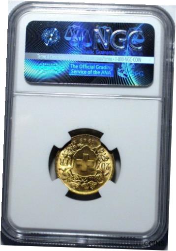 【激レア MS66★】1927 スイス 金貨 ブレネリ 20フラン NGC 楽天市場】スイス20フラン金貨 ブルネリ1927年-B : 紅林コイン