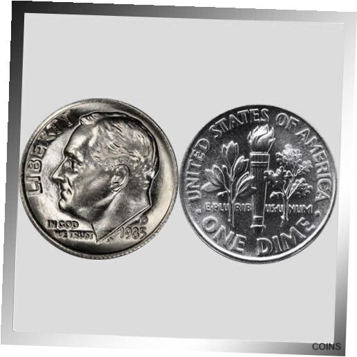 ルーズベルトダイム銀貨40枚 送料無料 アメリカ 1964-D ルーズベルト・ダイム 銀貨 フールバンド BU+