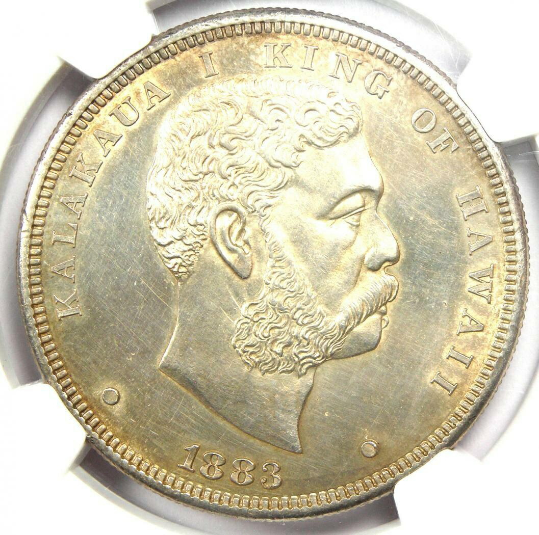 1883年 ハワイ 1/4ドル カラカウア1世 楽天市場】1883 ハワイ カラカウア ドル 1 ドル硬貨 - 認定 NGC