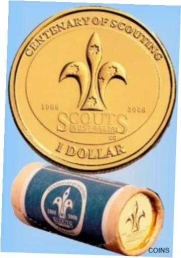 【極美品/品質保証書付】 アンティークコイン 硬貨 2008 Australia Scouts $1 One Dollar Uncirculated Coin - Elizabeth II [送料無料] #ocf-wr-011274-475画像