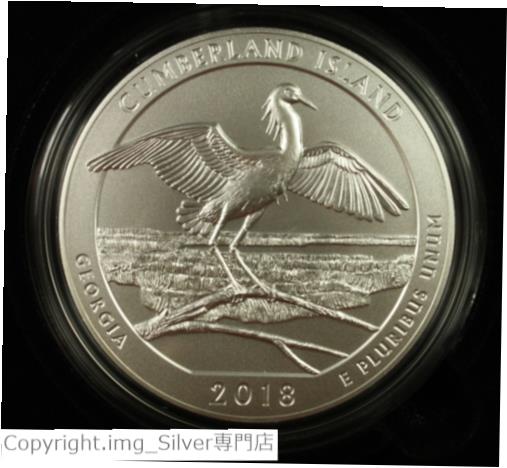 2018 P アメリカ ザ ビューティフル カンバーランド アイランド ジョージア 5 オンス シルバー ATB コイン2018 P America the Beautiful Cumberland Island Georgia 5 oz Silver ATB Coin画像