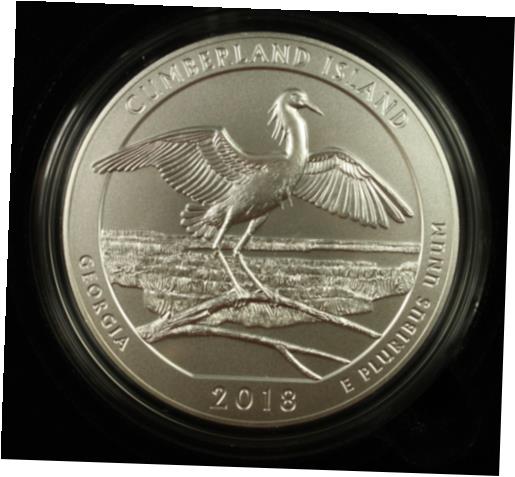 2018 P アメリカ ザ ビューティフル カンバーランド アイランド ジョージア 5 オンス シルバー ATB コイン2018 P America the Beautiful Cumberland Island Georgia 5 oz Silver ATB Coin画像