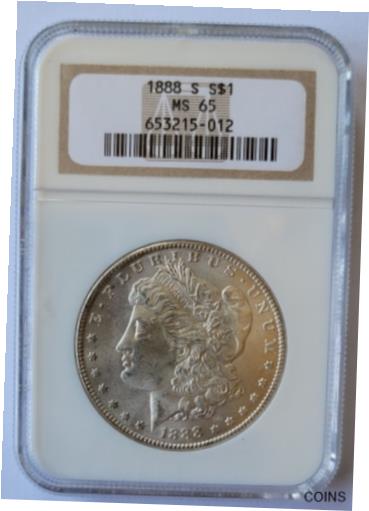 【楽天市場】【極美品/品質保証書付】 アンティークコイン 硬貨 1888-S NGC MS65 Morgan Dollar [送料無料