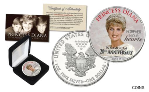 楽天市場】DIANA ダイアナ妃 50セント 1961-1997 白銅貨 1997年