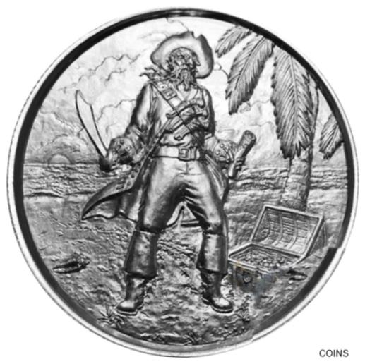 Privateer シリーズ - 2 オンス 999 ファインシルバー キャプテン ウルトラ ハイ レリーフ ラウンドPrivateer Series - 2 oz 999 Fine Silver The Captain Ultra High Relief Round画像