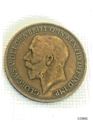 楽天市場】イギリス貨幣 1ペニー 青銅貨 ジョージ5世