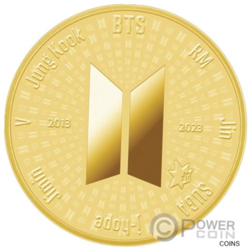 ✤BTS公式 10周年記念メダル「公式品」 デビュー10周年のBTS 初の公式記念メダルが登場 1月5日(木)より