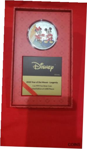 2020 ハリー・ポッターと炎のゴブレット ポスターコイン - NGC PF70 2020 Niue - Longevity - Mickey Minnie Year of the Mouse Disney 1 oz .999 Silver画像