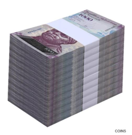 ベネズエラボリバル紙幣2枚セット ベネズエラボリバル紙幣2枚セット