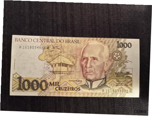 楽天市場】ブラジル紙幣 10000クルゼイロ 1985年 並品