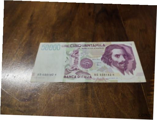 50000リラ　イタリア　ダ・ヴィンチ　旧紙幣 50000リラ イタリア ダ・ヴィンチ 旧紙幣 - メルカリ