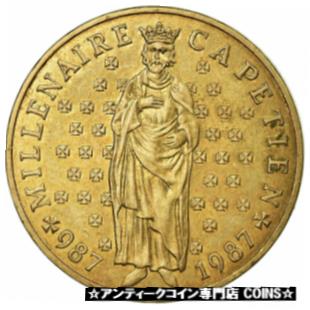 【極美品/品質保証書付】 アンティークコイン コイン 金貨 銀貨 [送料無料] [#727497] Coin, France, Millennium of King Capet and France, 10 Francs, 1987画像