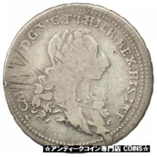 【極美品/品質保証書付】 アンティークコイン コイン 金貨 銀貨 [送料無料] [#29817] ITALIAN STATES, 6 Tari, 1735, Palermo, KM #149, VF(20-25), Silver, 34画像