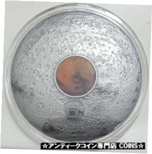 【極美品/品質保証書付】 アンティークコイン コイン 金貨 銀貨 [送料無料] 2017 3 Oz Silver $20 Cook Island MARS METEORITE - THE RED PLANET Coin.画像