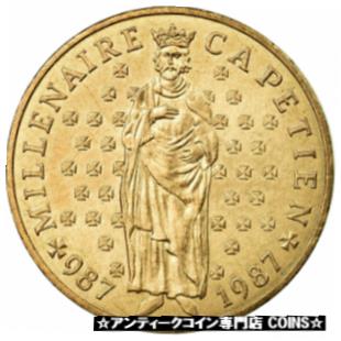 【極美品/品質保証書付】 アンティークコイン コイン 金貨 銀貨 [送料無料] [#586718] Coin, France, Millennium of King Capet and France, 10 Francs, 1987画像