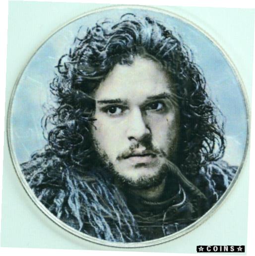 ジョン・スノウ - ゲーム・オブ・スローンズ - アメリカン シルバー イーグル 1オンス999 シルバー ダラー コインJon Snow - Game of Thrones - American Silver Eagle 1oz. 999 Silver Dollar Coin画像