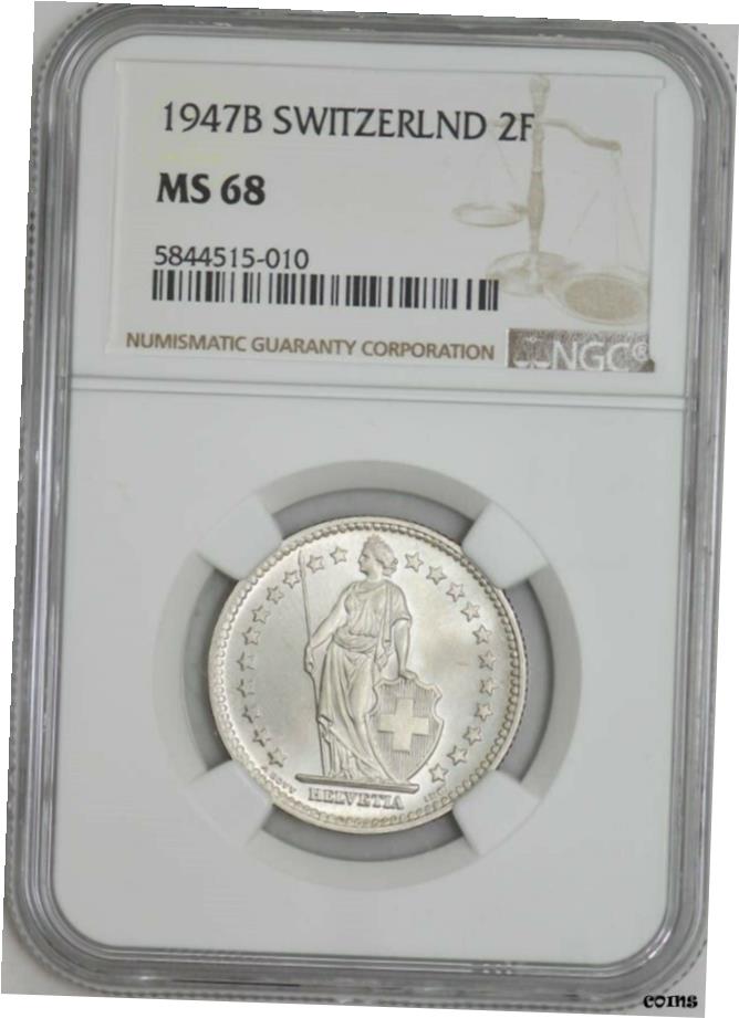 楽天市場】スイス 1 フラン 銀貨 未使用 1960年 外国 硬貨
