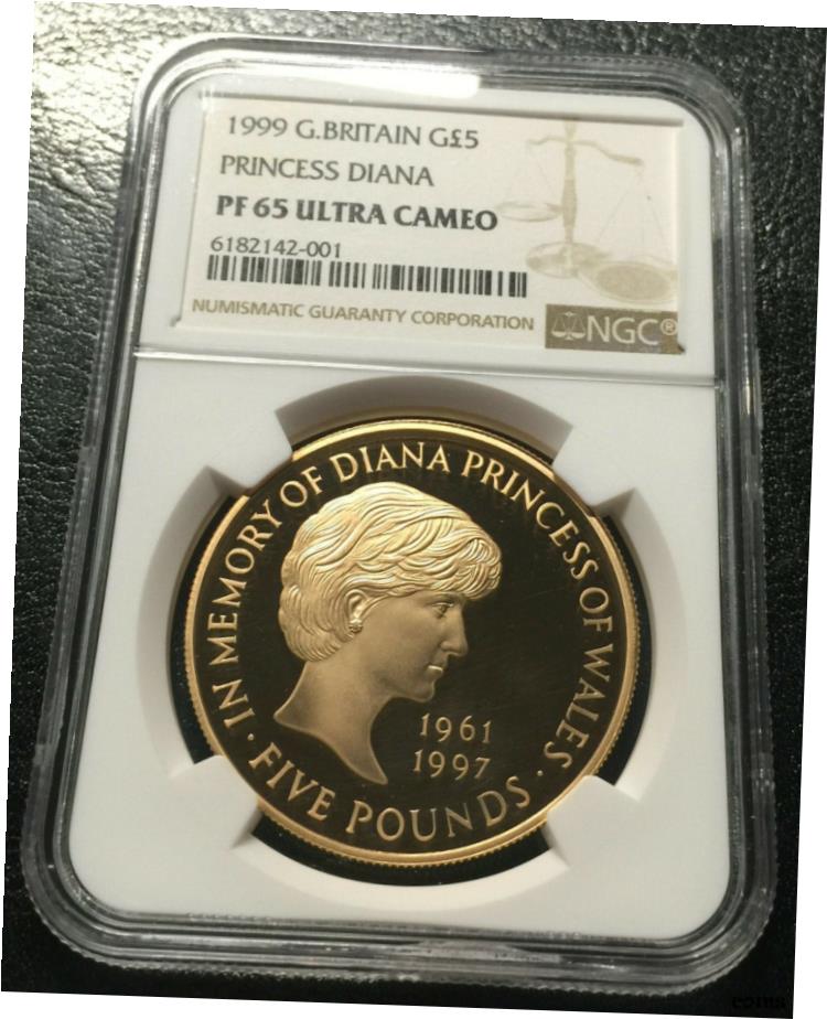 楽天市場】G.Britain イギリス 5ポンド 金貨 1999年 『ダイアナ