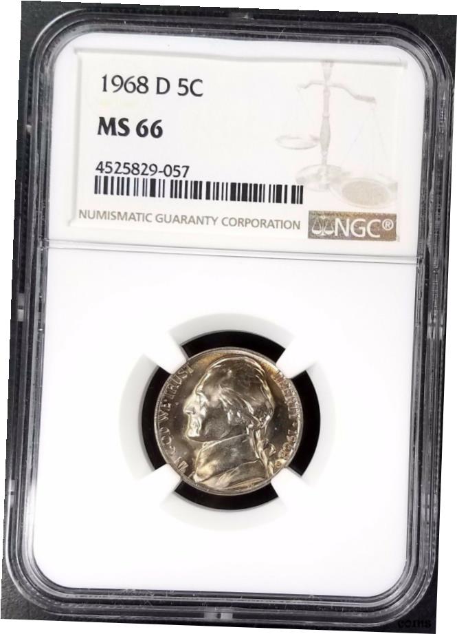 アンティークコイン コイン 金貨 送料無料 by ジェファーソン original NGC show 素敵なトーン 66 1968