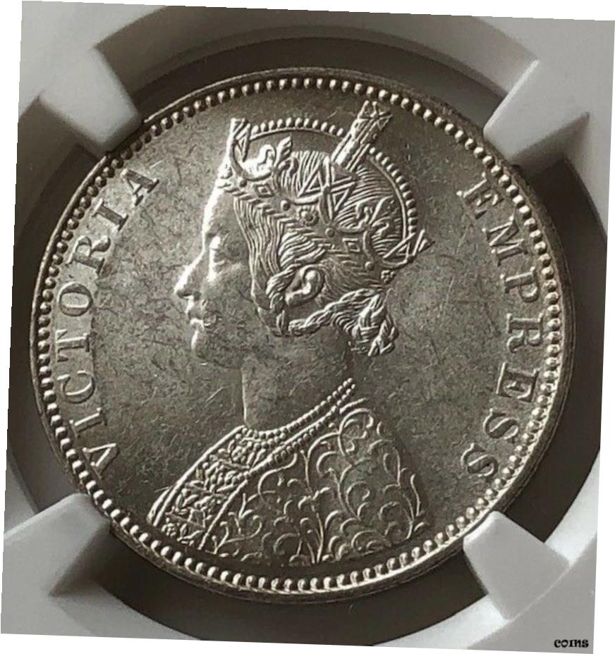 楽天市場】PCGS AU-D 1882年 インド ルピー銀貨 1882 英領インド